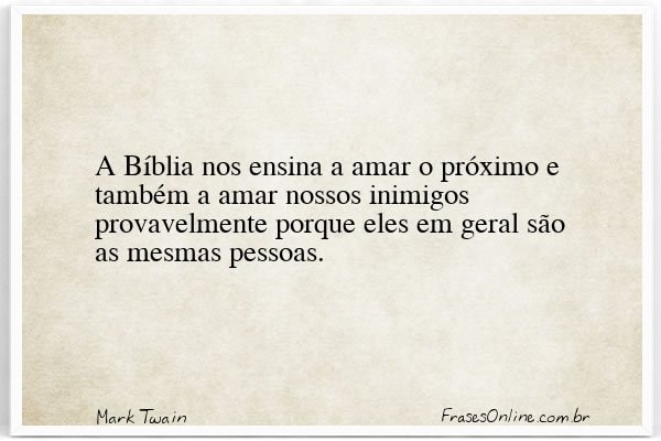 Frase de Mark Twain