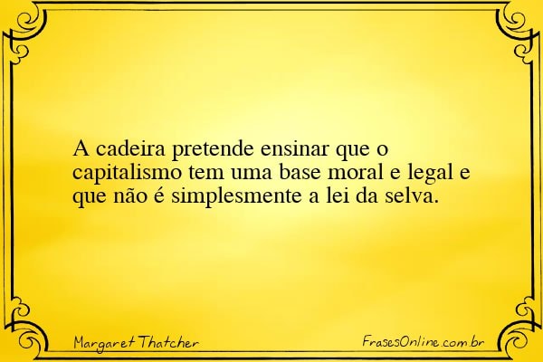 Frase de Margaret Thatcher