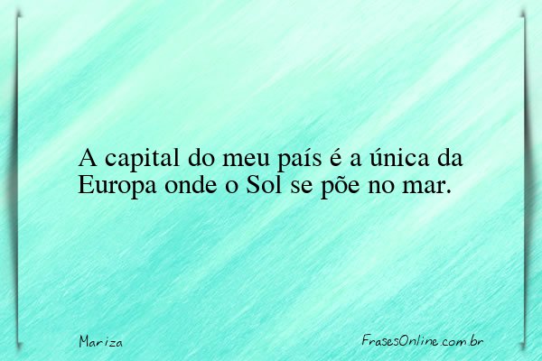 Frase de Mariza