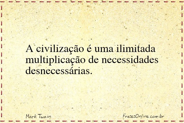 Frase de Mark Twain