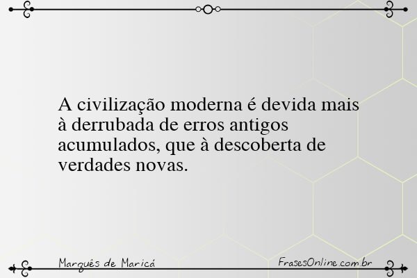 Frase de Marquês de Maricá