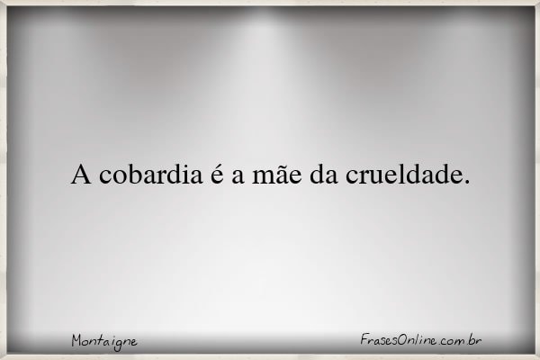 Frase de Montaigne