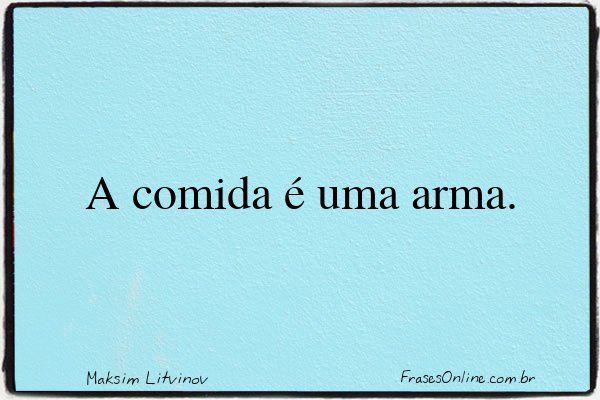 Frase de Maksim Litvinov