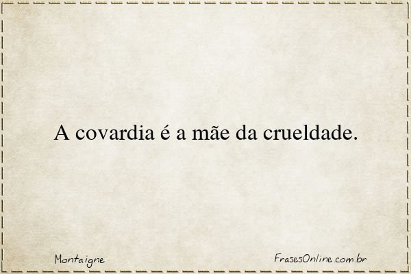 Frase de Montaigne
