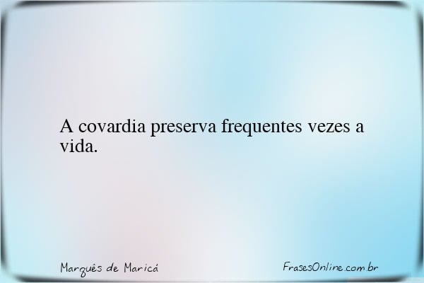 Frase de Marquês de Maricá