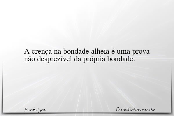 Frase de Montaigne