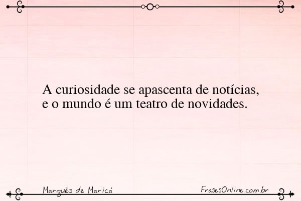 Frase de Marquês de Maricá