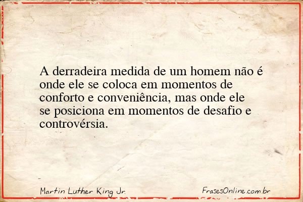 Frase de Martin Luther King Jr.