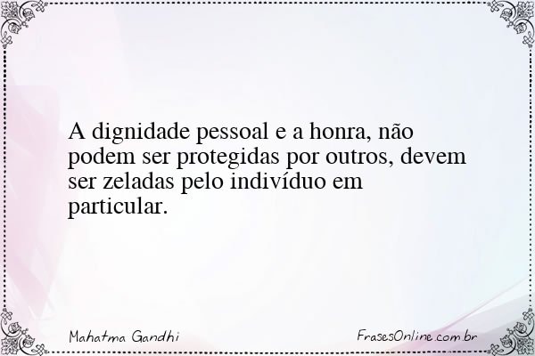 Frase de Mahatma Gandhi
