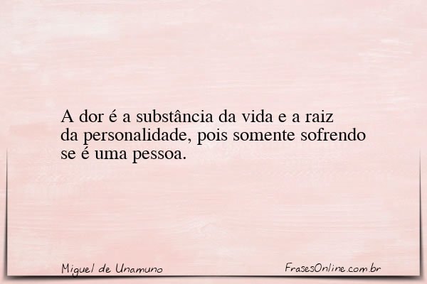 Frase de Miguel de Unamuno