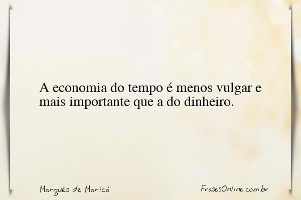Frase de Marquês de Maricá