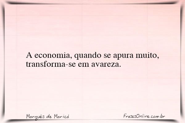 Frase de Marquês de Maricá