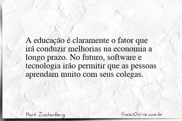 Frase de Mark Zuckerberg
