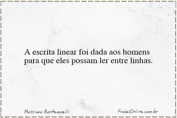 Frase de Massimo Bontempelli