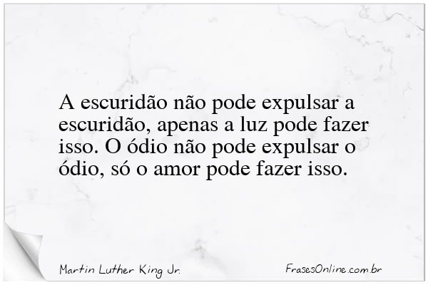 Frase de Martin Luther King Jr.
