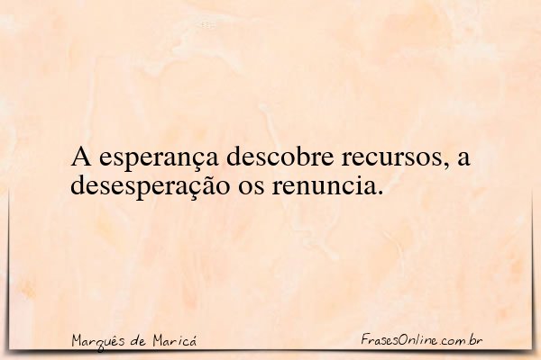 Frase de Marquês de Maricá