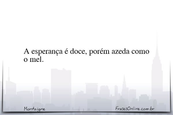 Frase de Montaigne