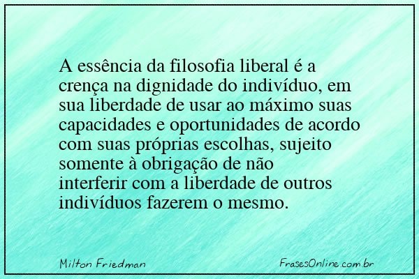 Frase de Milton Friedman