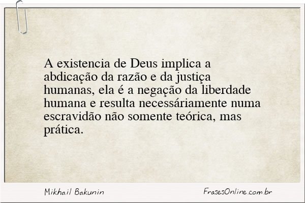 Frase de Mikhail Bakunin
