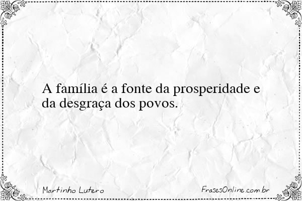 Frase de Martinho Lutero