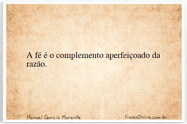 Frase de Manuel García Morente