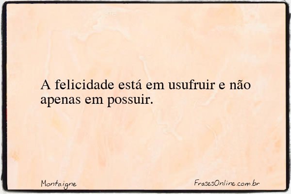 Frase de Montaigne