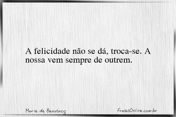 Frase de Marie de Beausacq