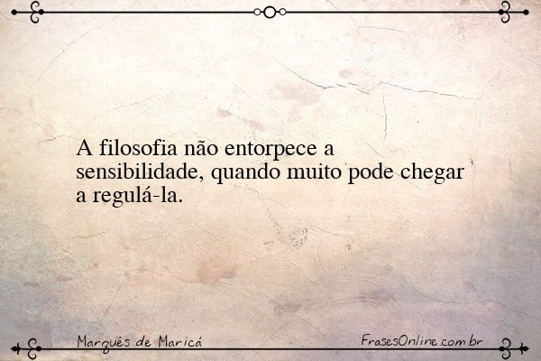 Frase de Marquês de Maricá
