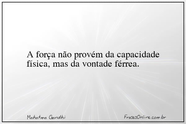 Frase de Mahatma Gandhi