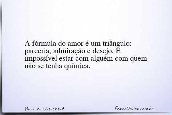 Frase de Mariana Weickert