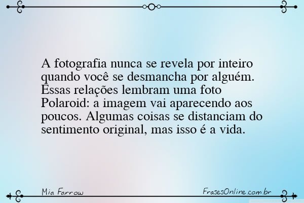 Frase de Mia Farrow