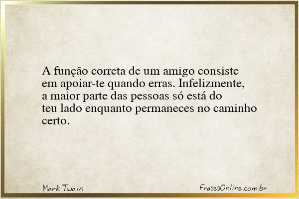 Frase de Mark Twain