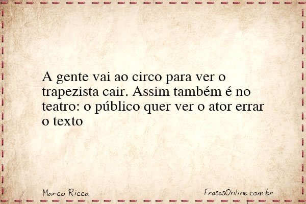 Frase de Marco Ricca