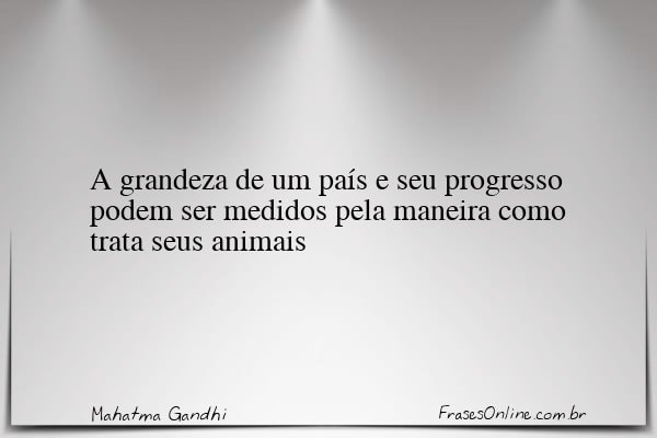 Frase de Mahatma Gandhi