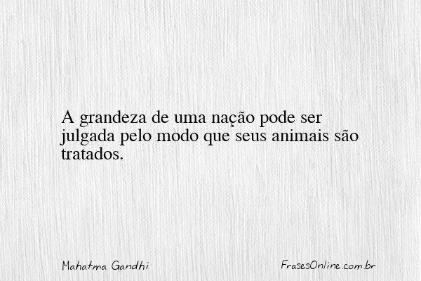 Frase de Mahatma Gandhi