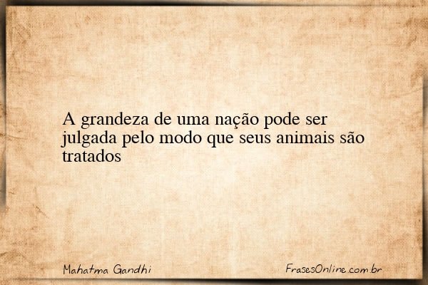 Frase de Mahatma Gandhi