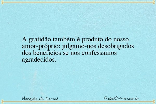 Frase de Marquês de Maricá