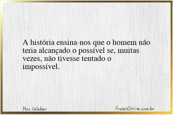 Frase de Max Weber