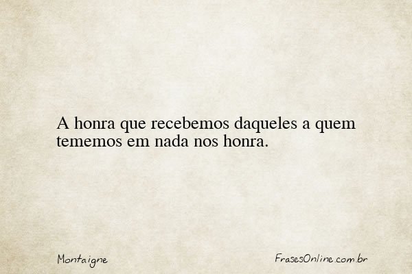 Frase de Montaigne