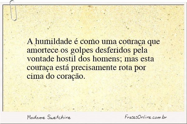 Frase de Madame Swetchine