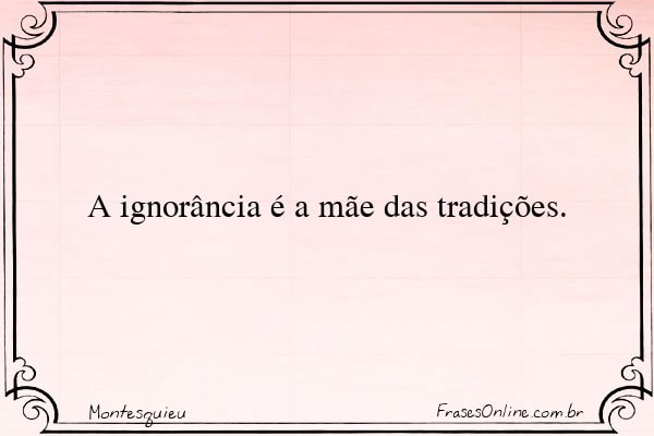 Frase de Montesquieu