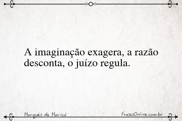 Frase de Marquês de Maricá