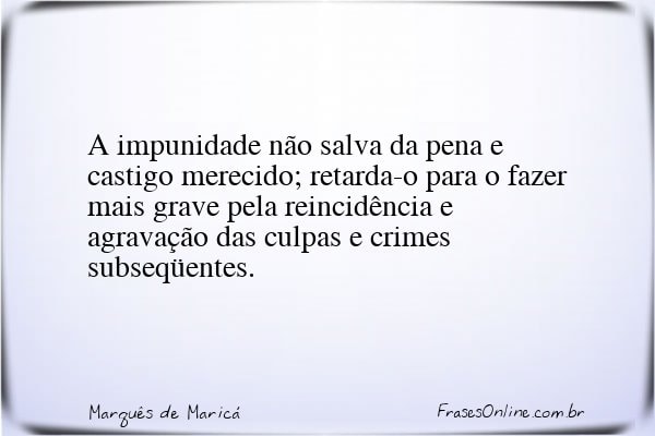Frase de Marquês de Maricá