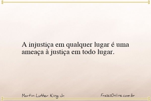 Frase de Martin Luther King Jr.