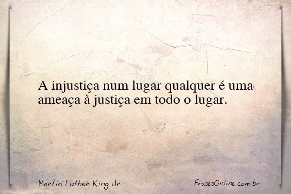 Frase de Martin Luther King Jr.