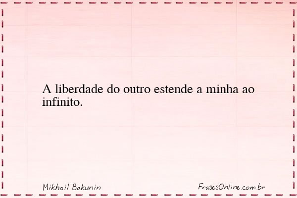 Frase de Mikhail Bakunin