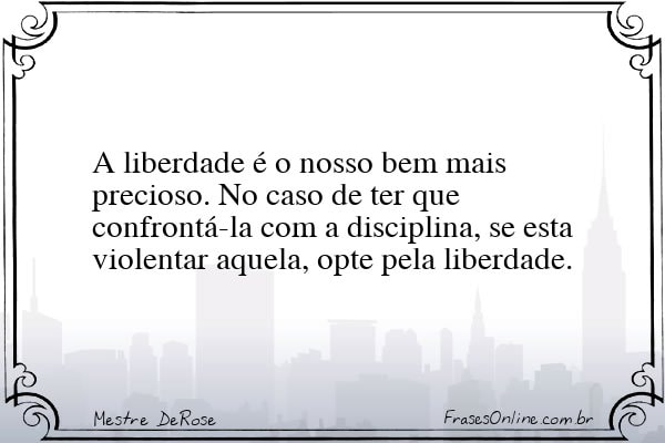 Frase de Mestre DeRose