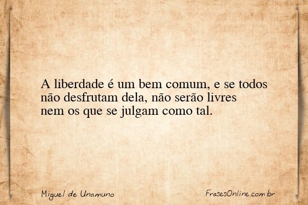 Frase de Miguel de Unamuno
