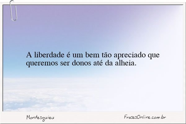Frase de Montesquieu
