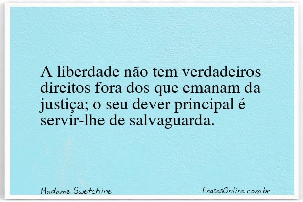 Frase de Madame Swetchine